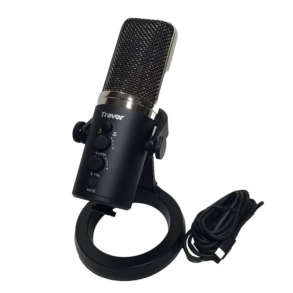 USB Microphone Travor Metal Condenser Professional Mic for Laptop MAC PC or...
